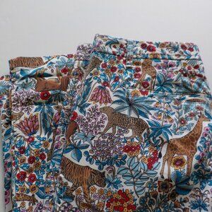 Talbots Relaxed Chinos - Size 2 -Safari Design Animal Colorful (229)